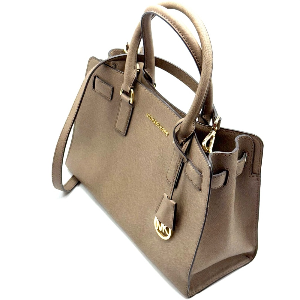 Michael Kors Dillon Saffiano Leather Satchel Crossbody Bag - Picture 4 of 13